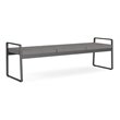 Gansett Reception Waiting Room 3-Seat Bench / Charcoal Steel / Light Gray