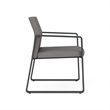 Gansett Reception Waiting Room Guest Chair / Charcoal Steel / Light Gray