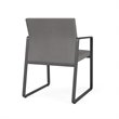 Gansett Reception Waiting Room Guest Chair / Charcoal Steel / Light Gray