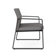 Gansett Reception Waiting Bariatric Chair / Charcoal Steel / Light Gray