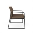 Gansett Reception Waiting Room Healthcare Loveseat / Charcoal Steel / Brown