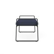 Gansett Reception Waiting Room Healthcare 2-Seat Bench / Charcoal Steel / Blue