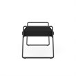 Gansett Reception Waiting Room Healthcare 2-Seat Bench / Charcoal Steel / Black