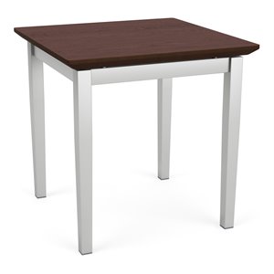 lenox steel end table in silver frame finish