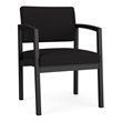 Lenox Steel Reception Waiting Room Healthcare Guest Chair / Black Steel / Black