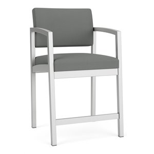 lesro lenox steel modern fabric hip chair in silver/open house asteroid