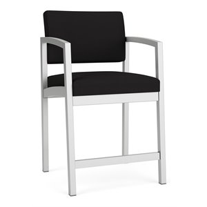 lenox steel hip chair in silver frame finish