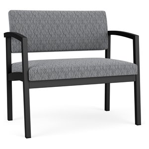 lenox steel bariatric chair in black frame finish