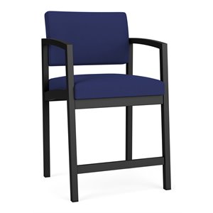 lesro lenox steel modern fabric hip chair in black/open house