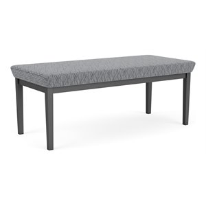 lenox steel 2 seat bench in charcoal frame finish