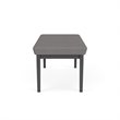 Lenox Steel Reception Waiting 2-Seat Bench / Charcoal Steel / Light Gray