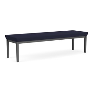 lenox steel 3 seat bench in charcoal frame finish