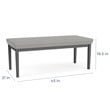 Lenox Steel Reception Waiting Room 2-Seat Bench / Silver Steel / Navy Blue