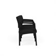 Lenox Steel Reception Waiting Room 3 Seats Chair / Black Steel / Black