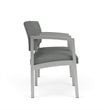 Lenox Steel Reception Waiting 2 Seats Chair / Silver Steel / Light Gray