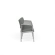 Lenox Steel Reception Waiting 4 Seats Chair / Silver Steel / Light Gray