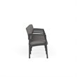 Lenox Steel Reception Waiting 4 Seats Chair / Charcoal Steel / Light Gray
