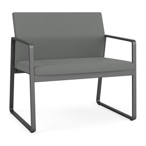 lesro gansett modern fabric bariatric chair in charcoal/open house asteroid
