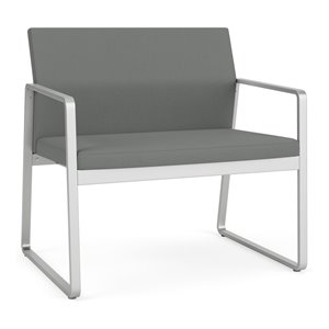 lesro gansett modern fabric bariatric chair in silver/open house asteroid