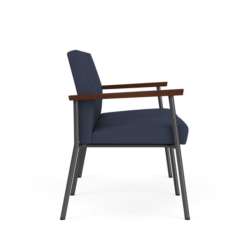 Mystic Reception Waiting 2-Seat Tandem Seating / Charcoal Steel / Blue