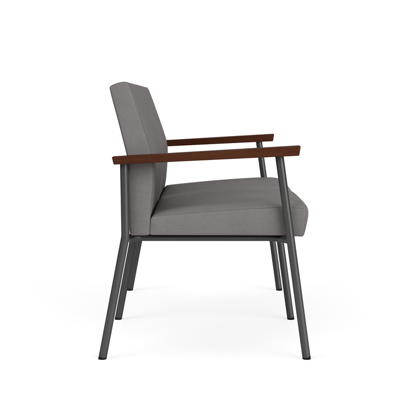 Mystic Reception Waiting 2-Seat Tandem Seating / Charcoal Steel / Light Gray