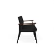 Mystic Reception Waiting Room 3-Seat Tandem Seating / Black Steel / Black