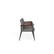 Mystic Reception Waiting 4-Seat Tandem Seating / Charcoal Steel / Light Gray