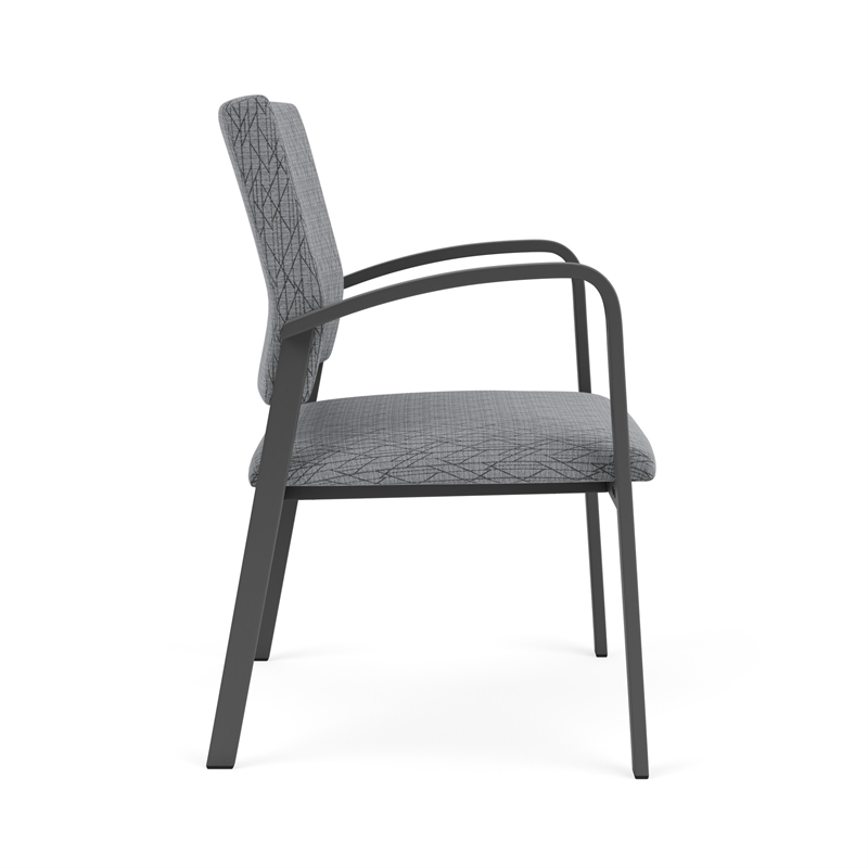 Newport Reception Waiting Oversize Guest Chair / Charcoal Steel / Gray