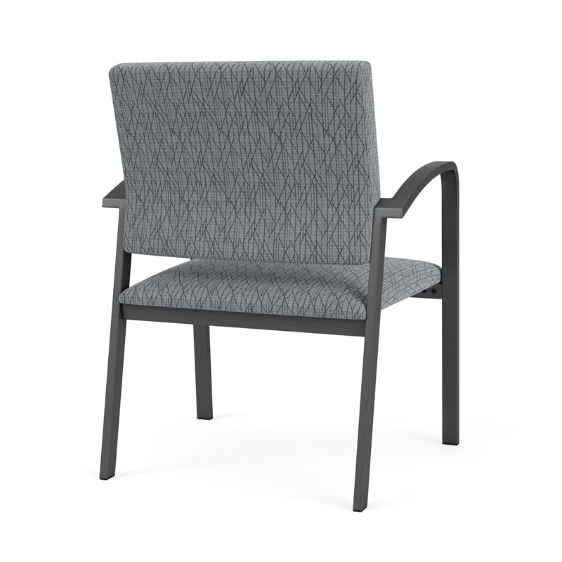 Newport Reception Waiting Oversize Guest Chair / Charcoal Steel / Gray
