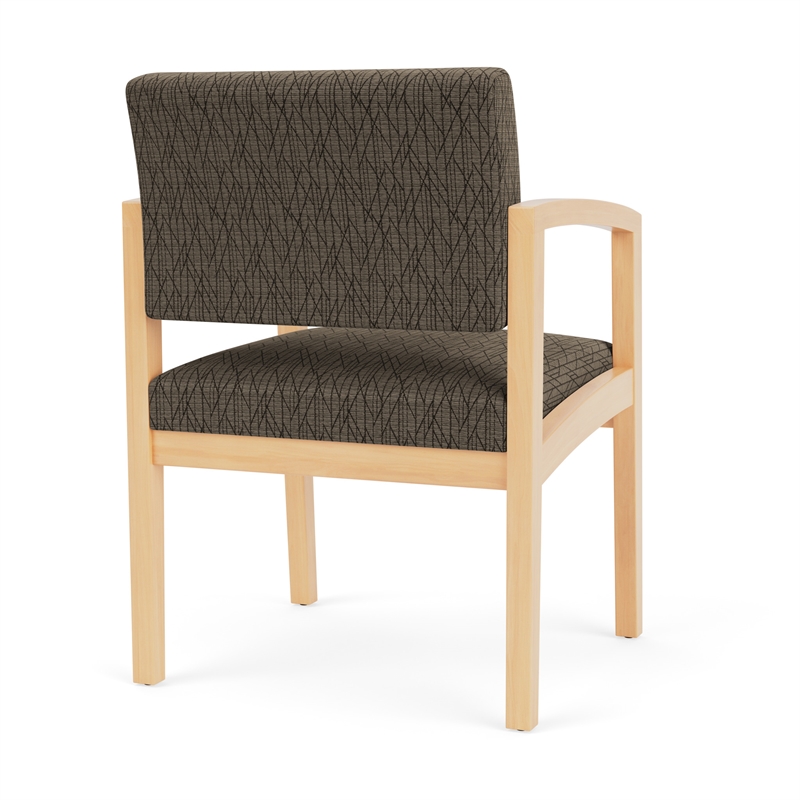 Lenox Wood Reception Waiting Room Wood Guest Chair / Natural Wood / Brown