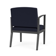 Amherst Steel Reception Oversize Guest Chair / Charcoal Steel / Navy Blue