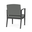 Amherst Steel Reception Waiting Guest Chair / Charcoal Steel / Light Gray