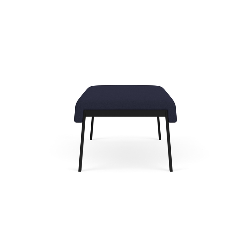 Waterfall Reception Waiting 2-Seat BenchDark / Black Steel / Navy Blue