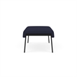 Waterfall Reception Waiting 2-Seat BenchDark / Black Steel / Navy Blue
