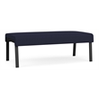 Waterfall Reception Waiting 2-Seat BenchDark / Black Steel / Navy Blue