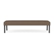 Waterfall Reception Waiting Room 3-Seat Bench / Charcoal Steel / Brown