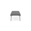 Waterfall Reception Waiting 3-Seat Bench / Charcoal Steel / Light Gray