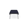 Waterfall Reception Waiting Room 3-Seat Bench / Charcoal Steel / Navy Blue