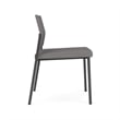 Avon Reception Waiting Armless Chair UPH Seat Back / Charcoal Steel / Light Gray