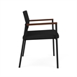 Avon Reception Waiting Oversize Chair UPH Seat Back / Black Steel / Black