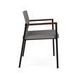Avon Reception Waiting Oversize Chair UPH Seat Back / Black Steel / Light Gray