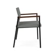 Avon Reception Waiting Oversize Chair UPH Seat Back / Black Steel / Light Gray