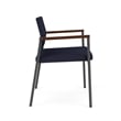 Avon Reception Waiting Oversize Chair UPH Seat Back / Charcoal Steel / Navy Blue