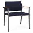 Avon Reception Waiting Oversize Chair UPH Seat Back / Charcoal Steel / Navy Blue