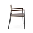 Avon Reception Waiting Oversize Chair HPL Seat Back / Charcoal Steel / Walnut