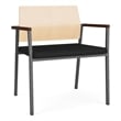 Avon Reception Oversize Chair UPH Seat HPL Back / Charcoal / Natural / Black