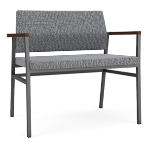 Avon Reception Waiting Bariatric Chair UPH Seat Back / Charcoal Steel / Gray