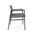 Avon Reception Bariatric Chair UPH Seat Back / Charcoal Steel / Light Gray