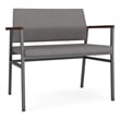 Avon Reception Bariatric Chair UPH Seat Back / Charcoal Steel / Light Gray