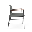 Avon Reception Bariatric Chair UPH Seat Back / Charcoal Steel / Light Gray